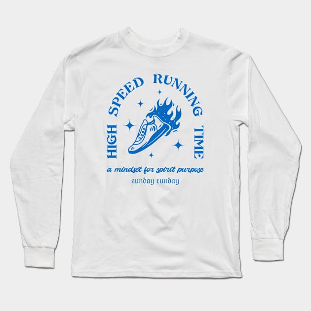 high speed running time Long Sleeve T-Shirt by Genetics art